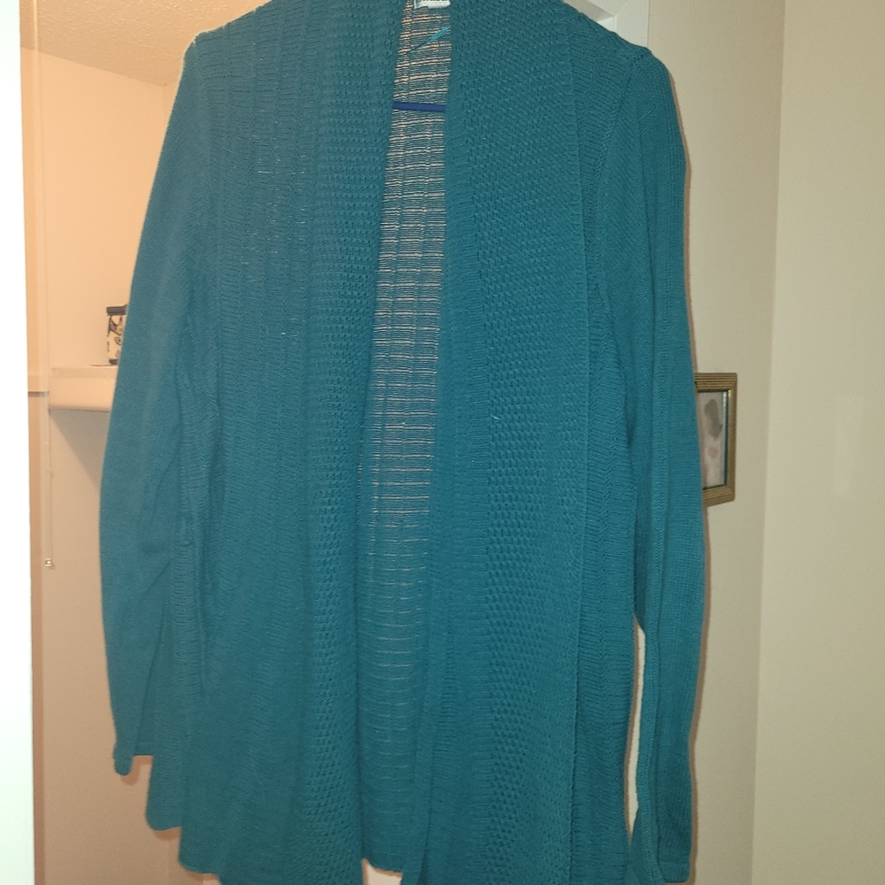 Turquoise oversized sweater